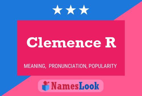 Clemence R Name Poster