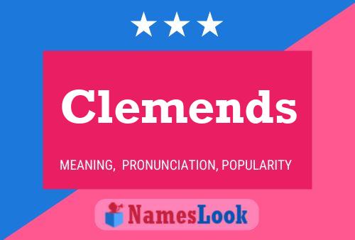 Clemends Name Poster