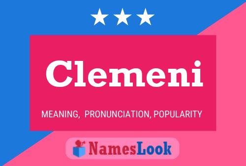 Clemeni Name Poster