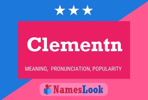 Clementn Name Poster