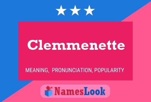 Clemmenette Name Poster