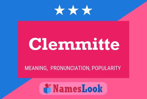 Clemmitte Name Poster