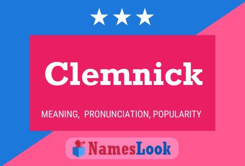 Clemnick Name Poster