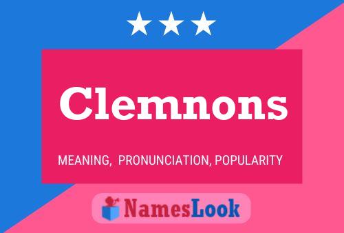 Clemnons Name Poster