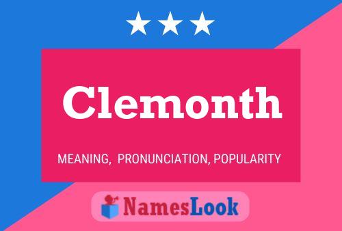 Clemonth Name Poster