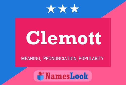 Clemott Name Poster