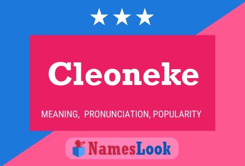 Cleoneke Name Poster