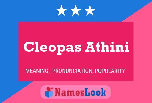 Cleopas Athini Name Poster