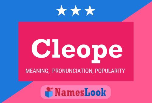 Cleope Name Poster