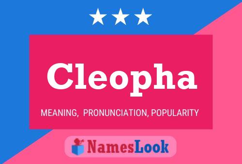 Cleopha Name Poster