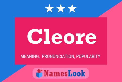 Cleore Name Poster