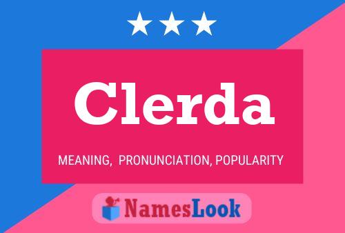 Clerda Name Poster