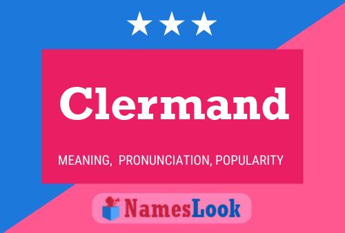 Clermand Name Poster