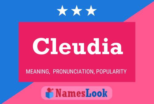 Cleudia Name Poster