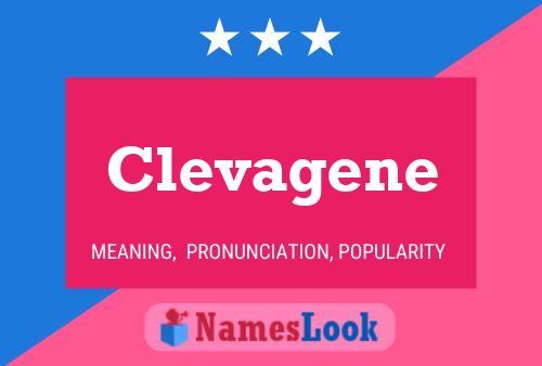 Clevagene Name Poster