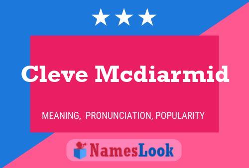 Cleve Mcdiarmid Name Poster