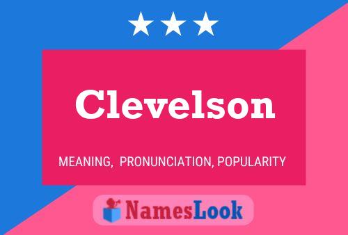 Clevelson Name Poster