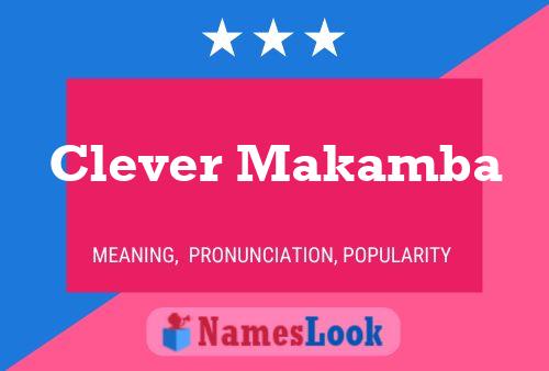 Clever Makamba Name Poster