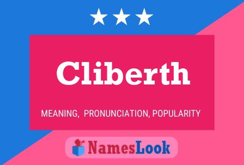 Cliberth Name Poster