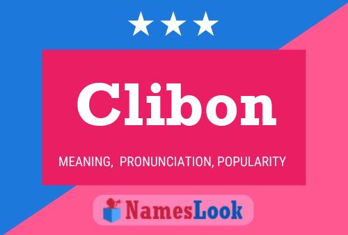 Clibon Name Poster