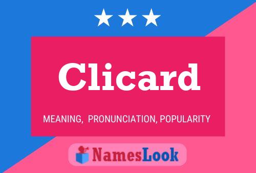 Clicard Name Poster