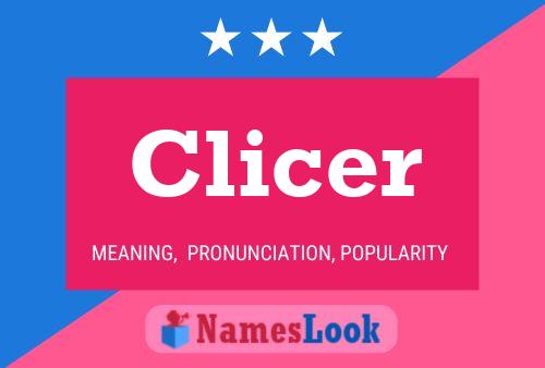 Clicer Name Poster