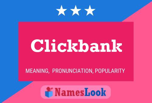 Clickbank Name Poster