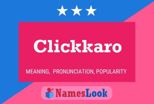 Clickkaro Name Poster