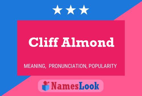 Cliff Almond Name Poster