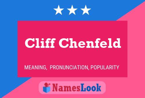 Cliff Chenfeld Name Poster