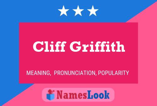 Cliff Griffith Name Poster