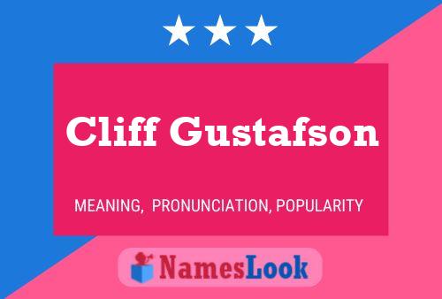 Cliff Gustafson Name Poster