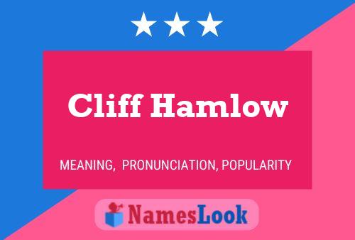 Cliff Hamlow Name Poster