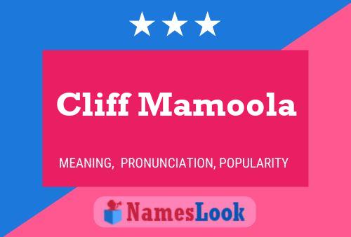 Cliff Mamoola Name Poster