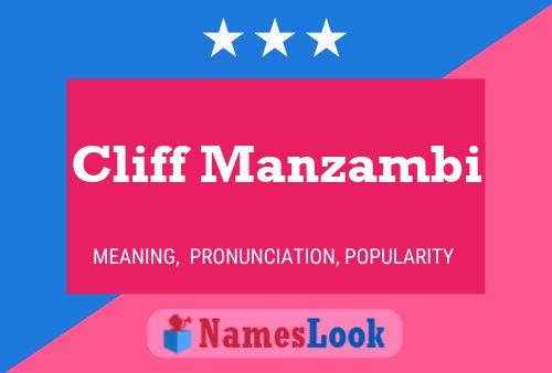 Cliff Manzambi Name Poster