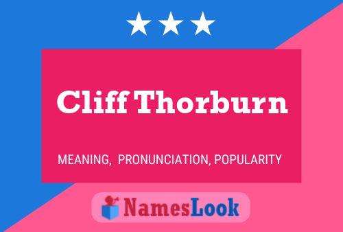 Cliff Thorburn Name Poster