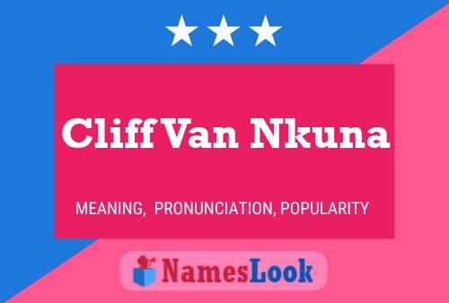 Cliff Van Nkuna Name Poster