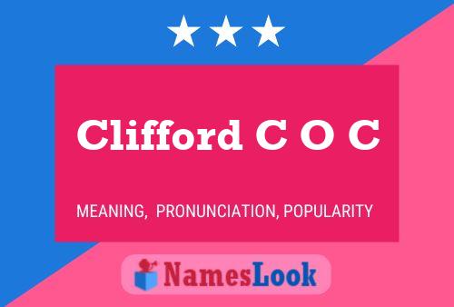 Clifford C O C Name Poster