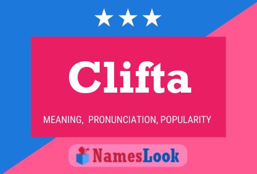 Clifta Name Poster