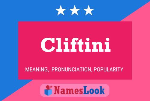 Cliftini Name Poster