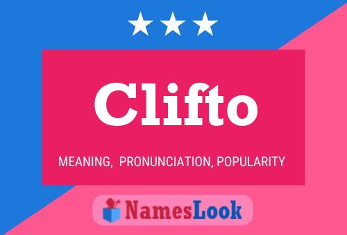 Clifto Name Poster