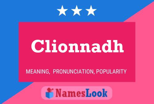 Clionnadh Name Poster