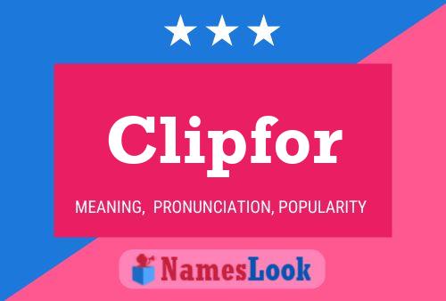 Clipfor Name Poster