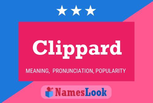 Clippard Name Poster