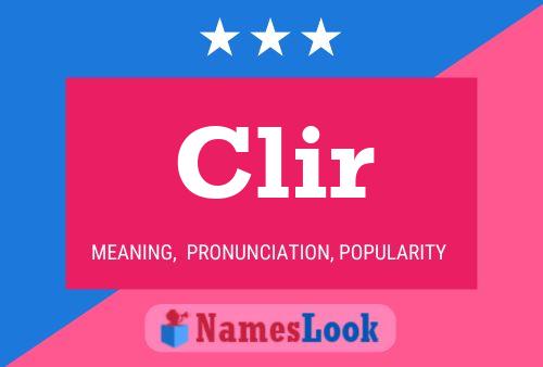 Clir Name Poster