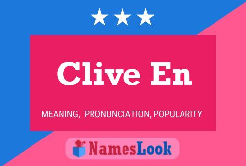 Clive En Name Poster