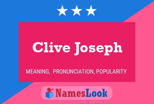 Clive Joseph Name Poster