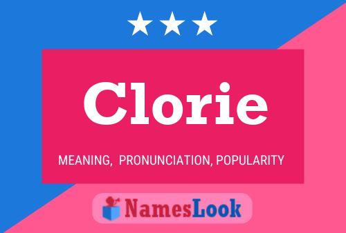 Clorie Name Poster