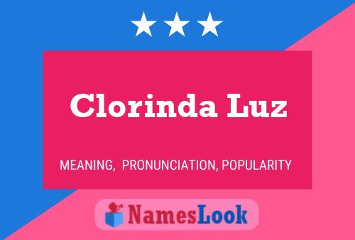 Clorinda Luz Name Poster