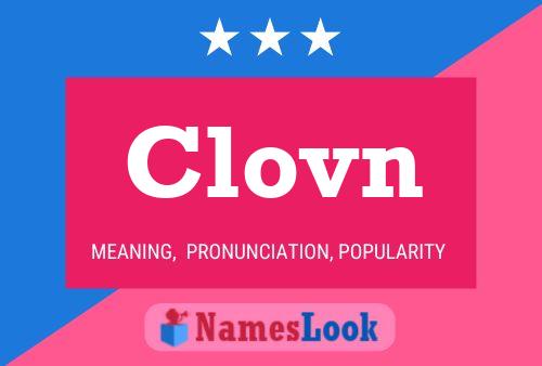 Clovn Name Poster